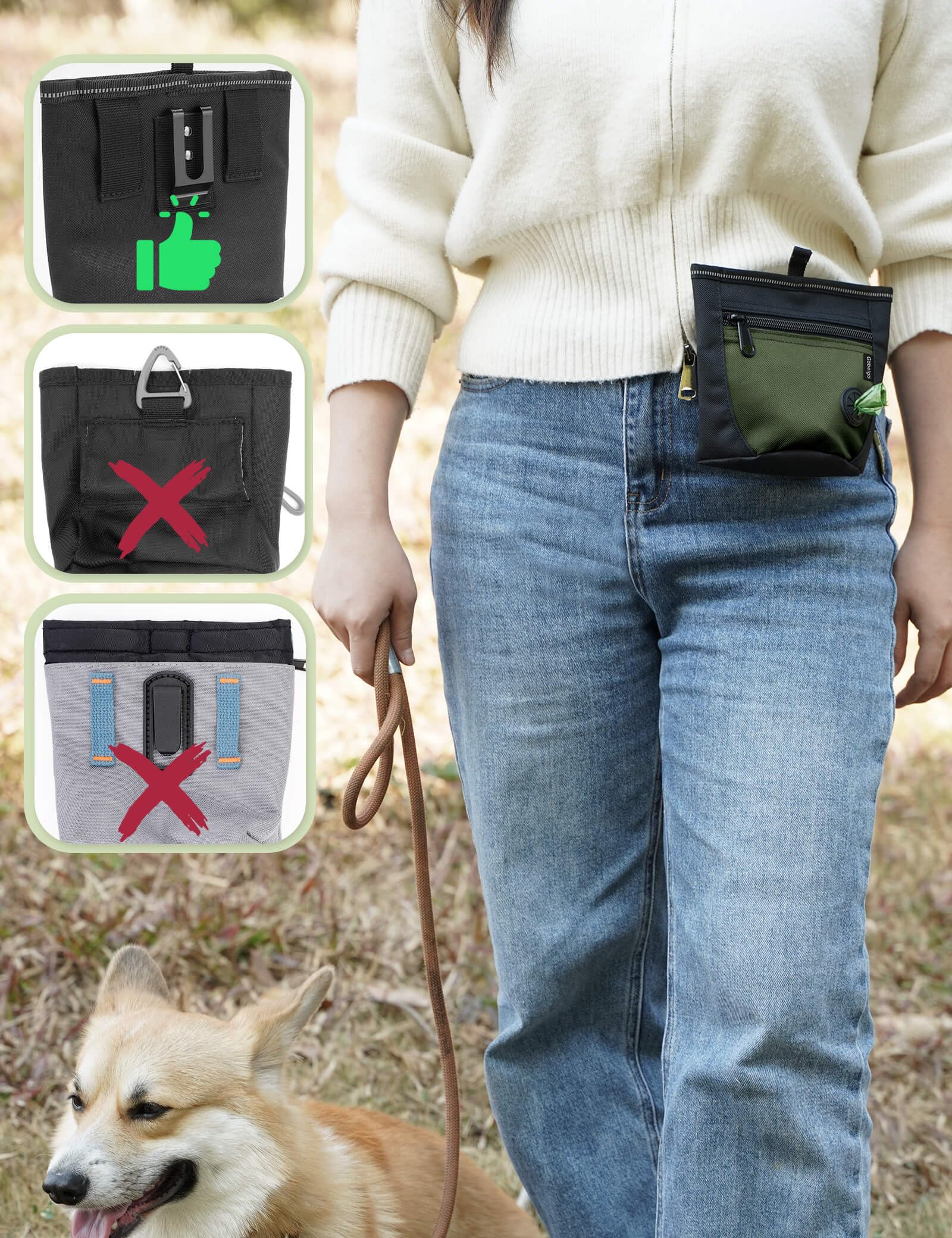 Gobeigo training clicker included for dog training and behavior shaping.