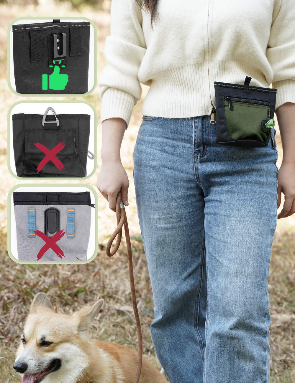 Gobeigo training clicker included for dog training and behavior shaping.