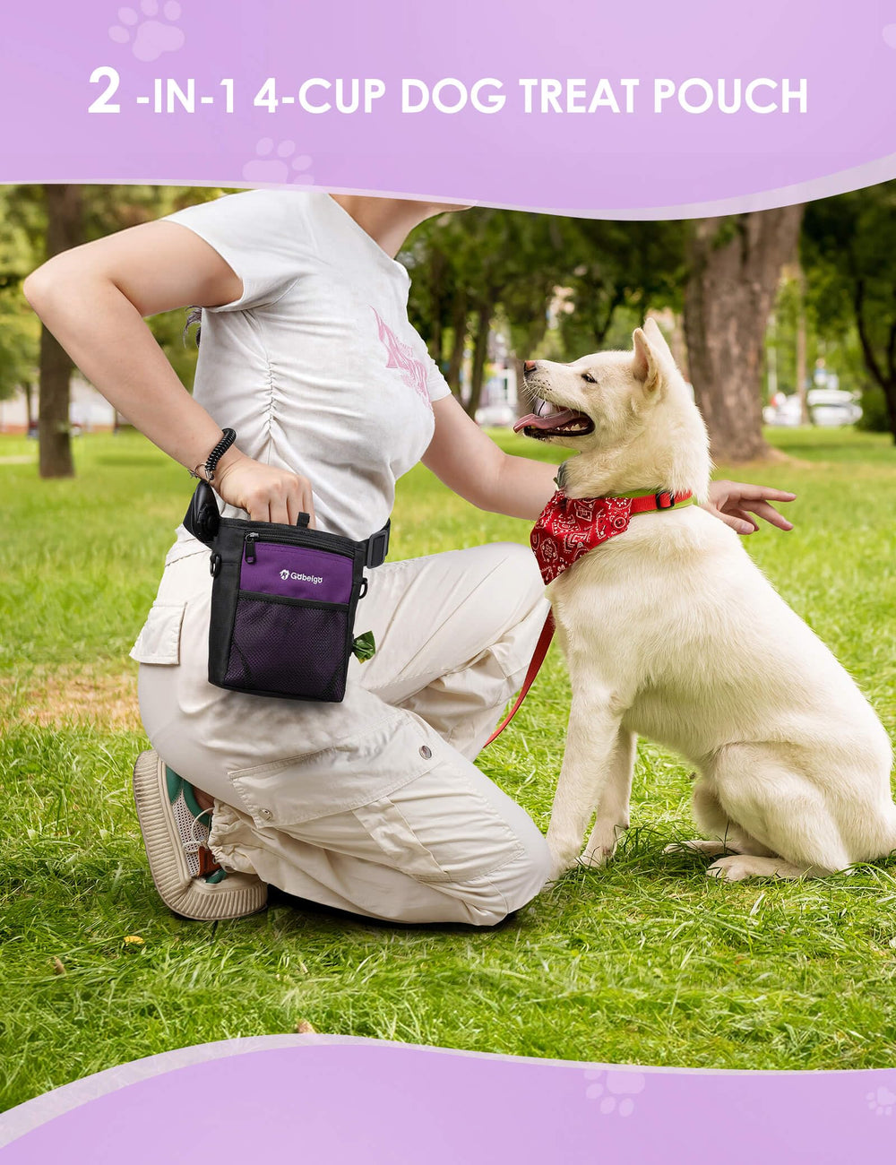 Gobeigo training clicker included for pet training sessions.