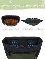 Gobeigo pouch with two-cup capacity ideal for daily walks and training.