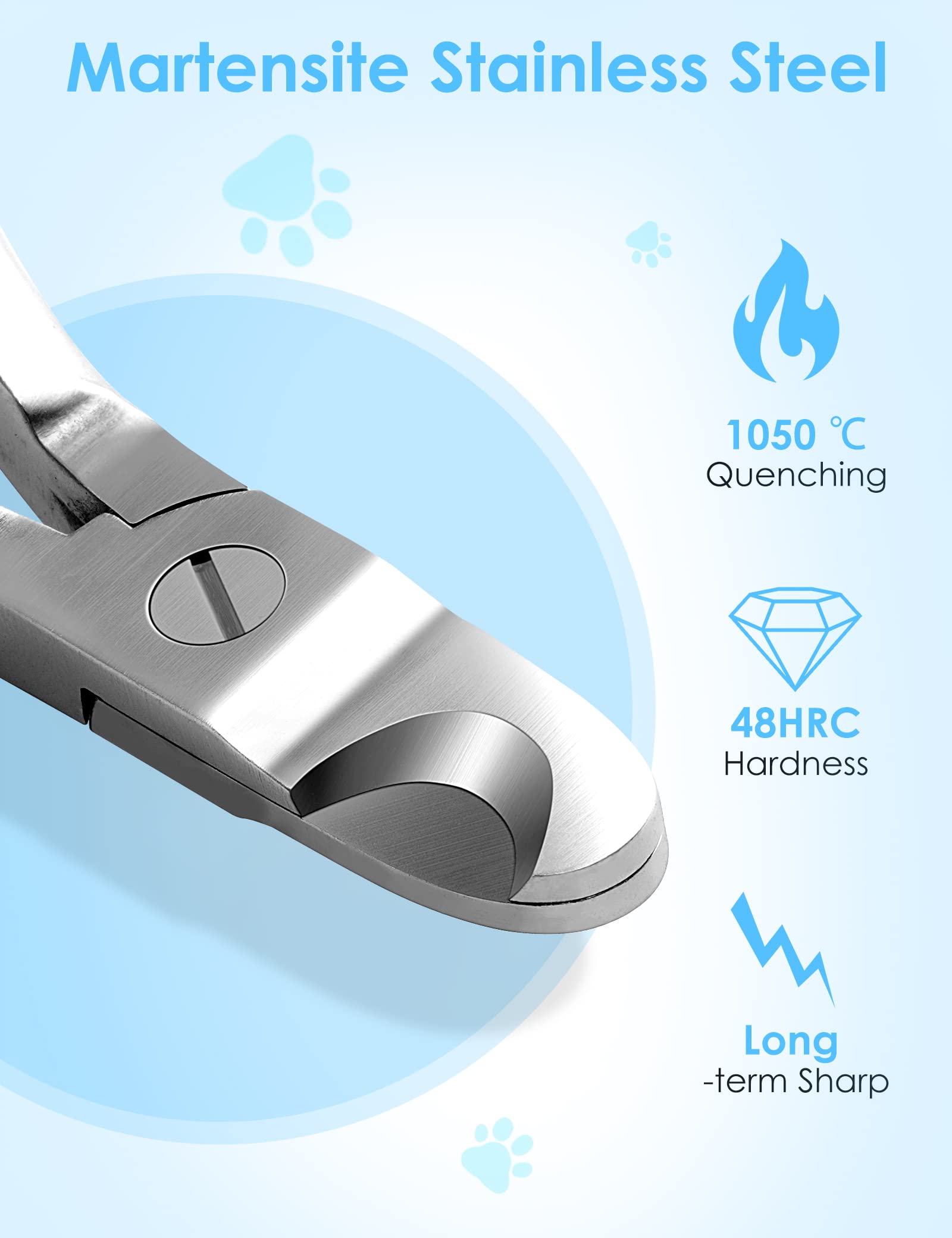 Gobeigo heavy-duty stainless steel nail clipper for thick nails and durability.