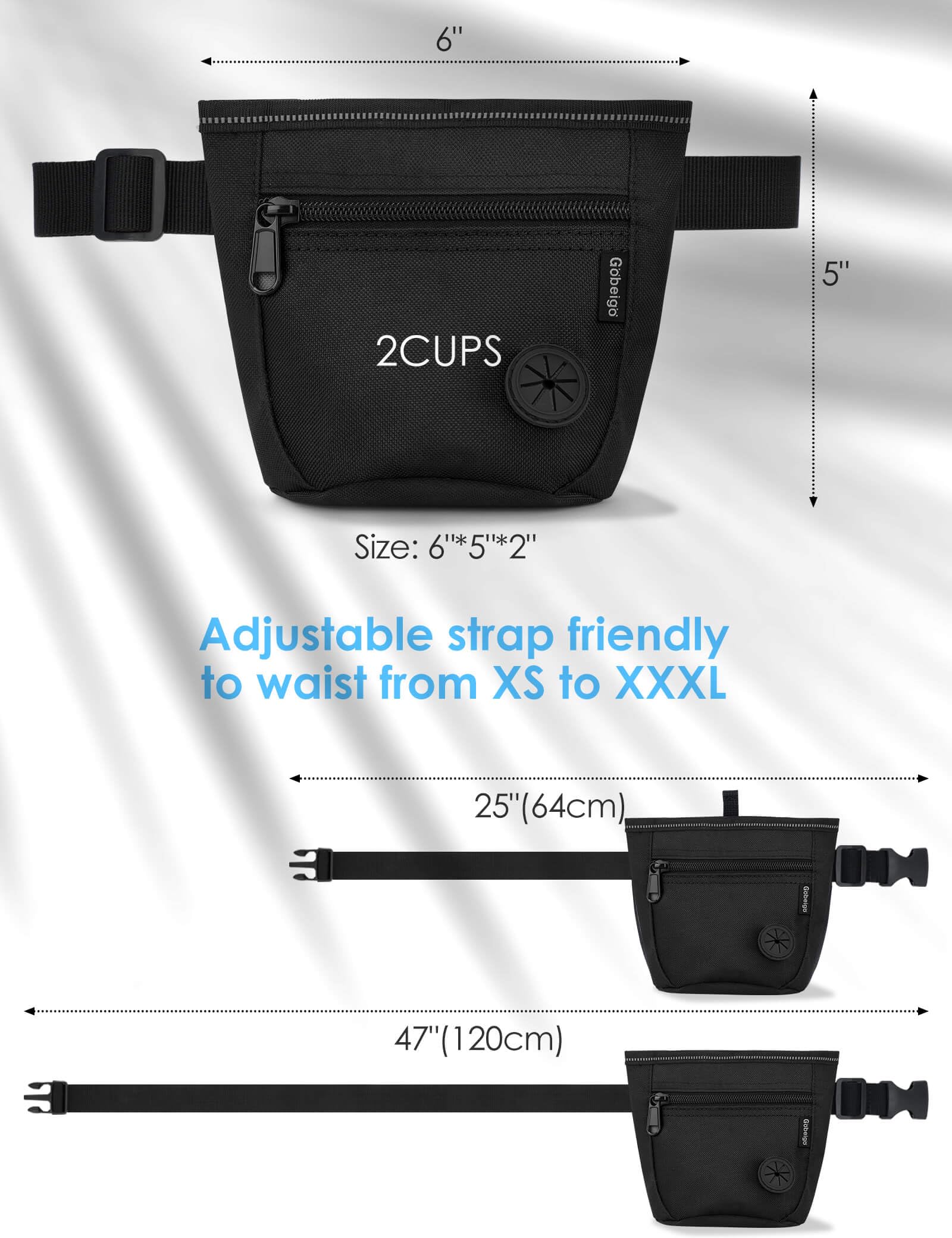 Gobeigo durable metal clip for secure belt attachment.