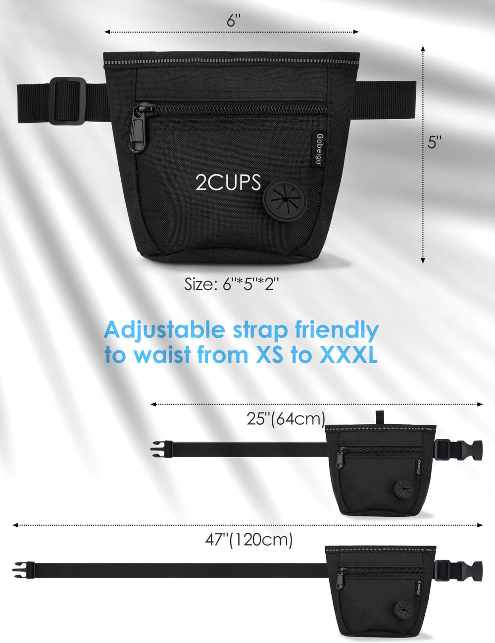 Gobeigo durable metal clip for secure belt attachment.