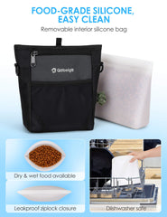 Gobeigo silicone bag insert inside pouch keeps treats fresh and bag clean
