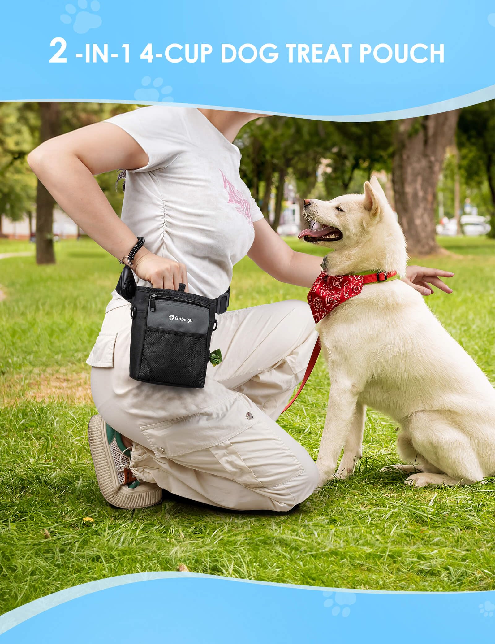 Gobeigo training clicker included for easy dog training sessions