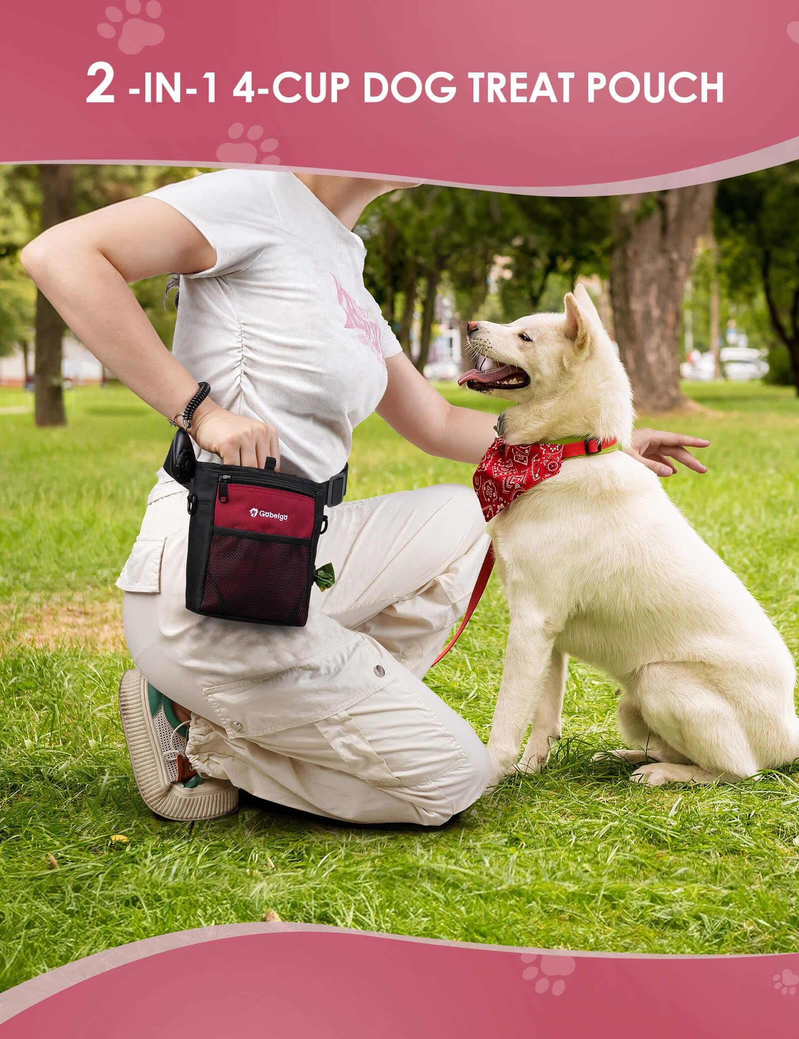 Gobeigo training clicker included supports simple pet training sessions.