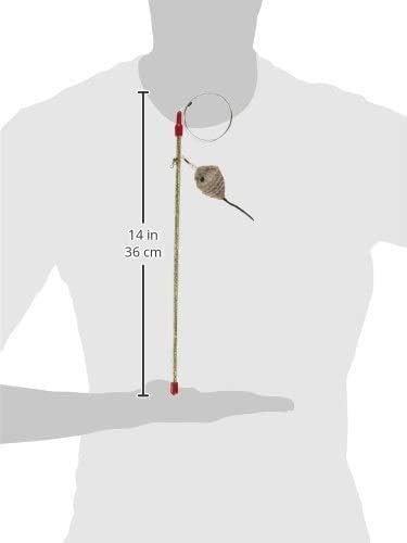 GoCat Cat Catcher Teaser Wand closeup highlights durable wand for long play sessions.