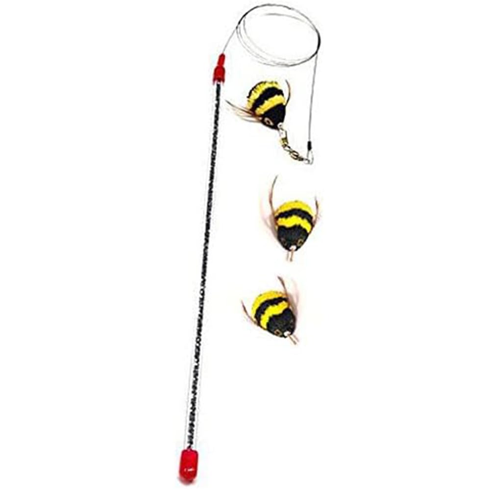 GoCat Da Bee wand in use encourages safe, active chasing and stimulation.