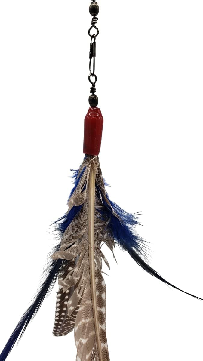 GoCat Da Bird feather cluster close-up boosts feline engagement during play