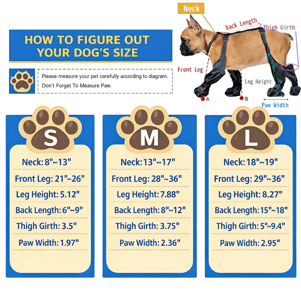 Gockeoz dog boots suspenders dirt-resistant material keeps mud at bay.