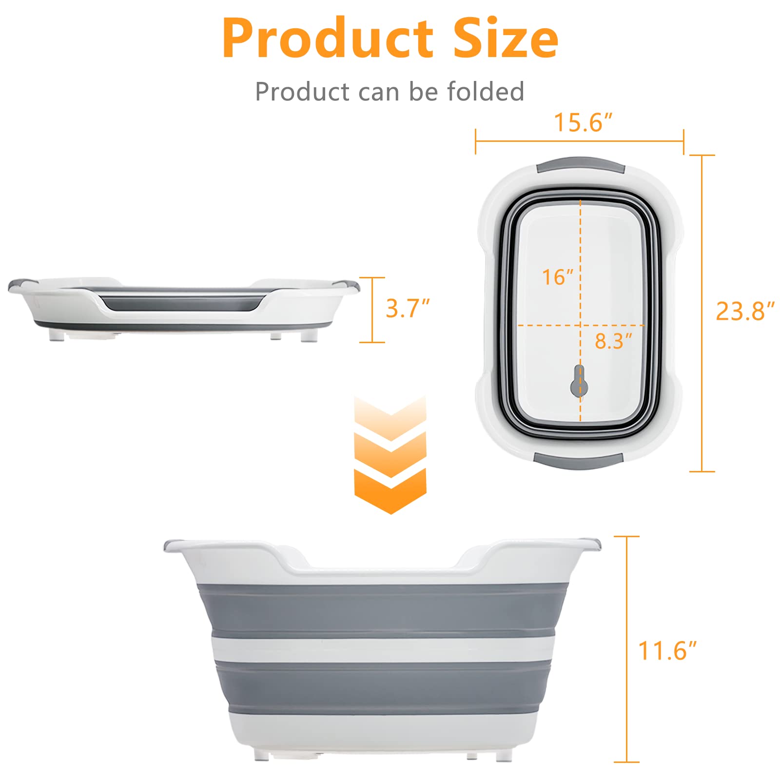 Goderewild bath tub with drainage hole enabling quick water release