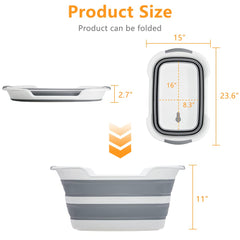 Goderewild pet bath tub demonstrates the quick-drain feature for fast cleanup.