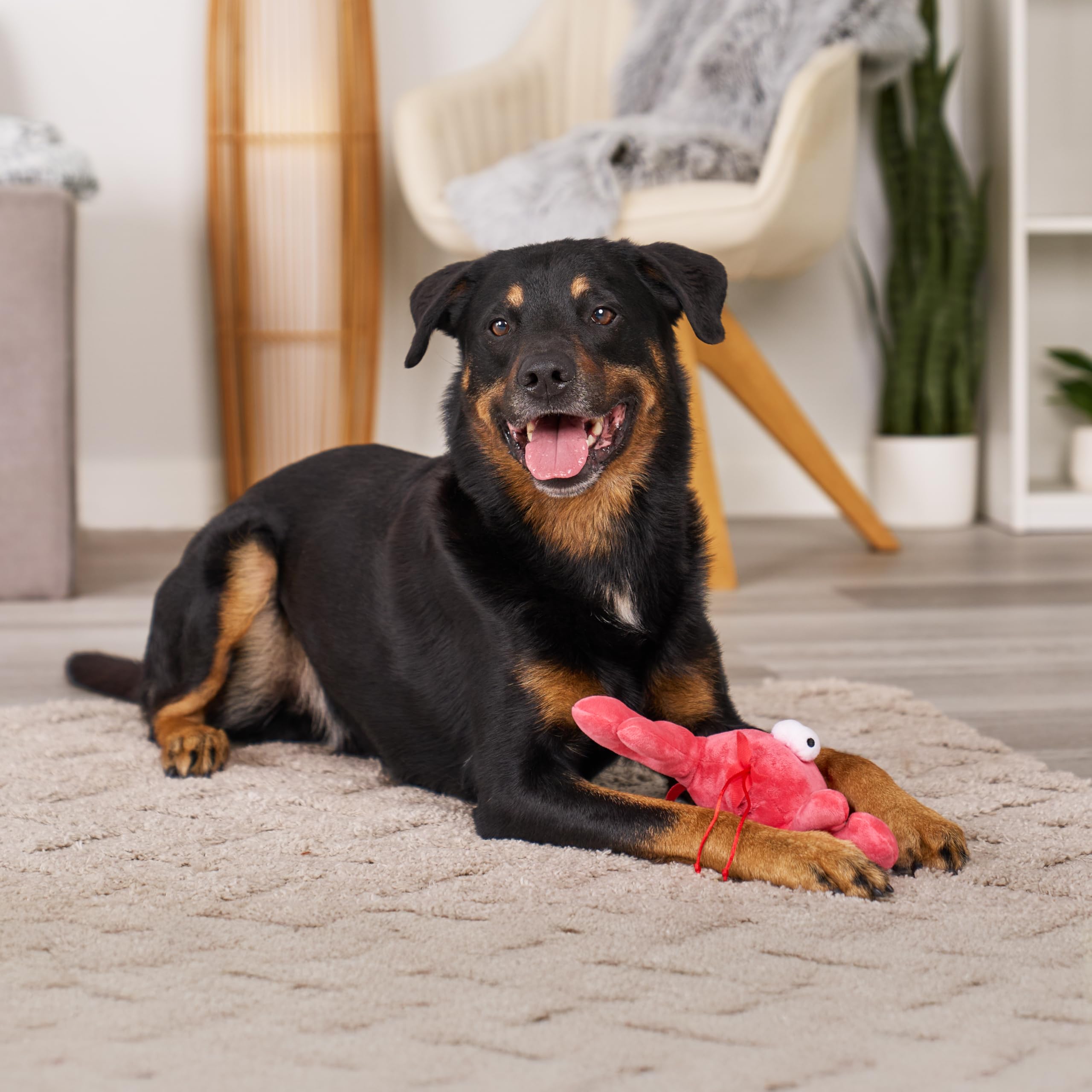 GoDog Action Plush Lobster easy spot-clean keeps toy fresh.