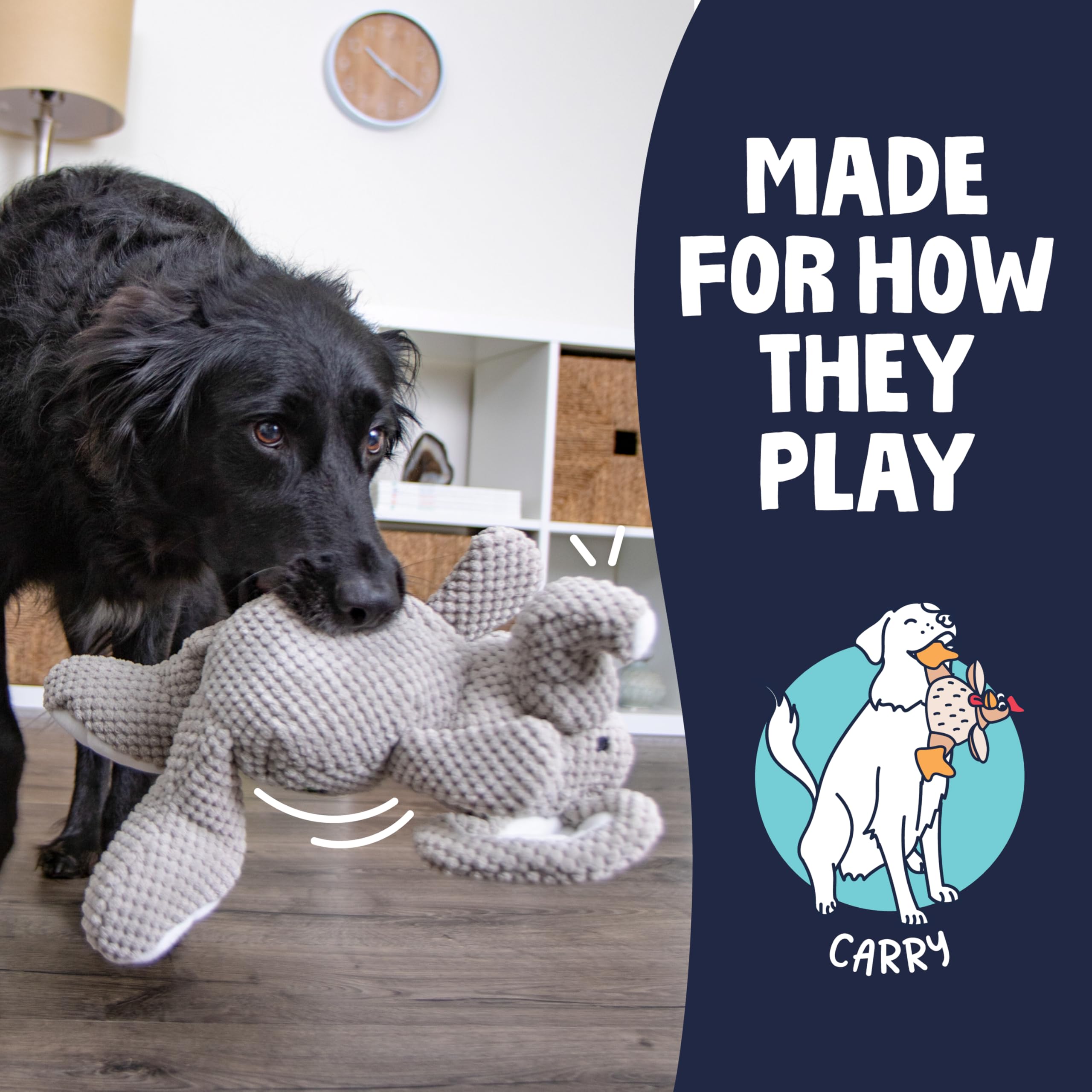 goDog Checkers Elephant reinforced seams for lasting resilience during play.