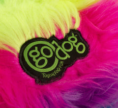 goDog Furballz built-in squeaker excites dogs during play