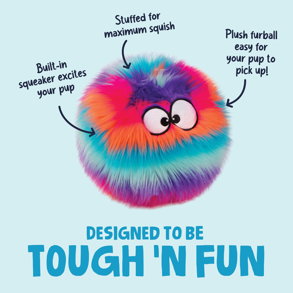 goDog Furballz soft faux fur texture inviting cuddling and chewing sessions.