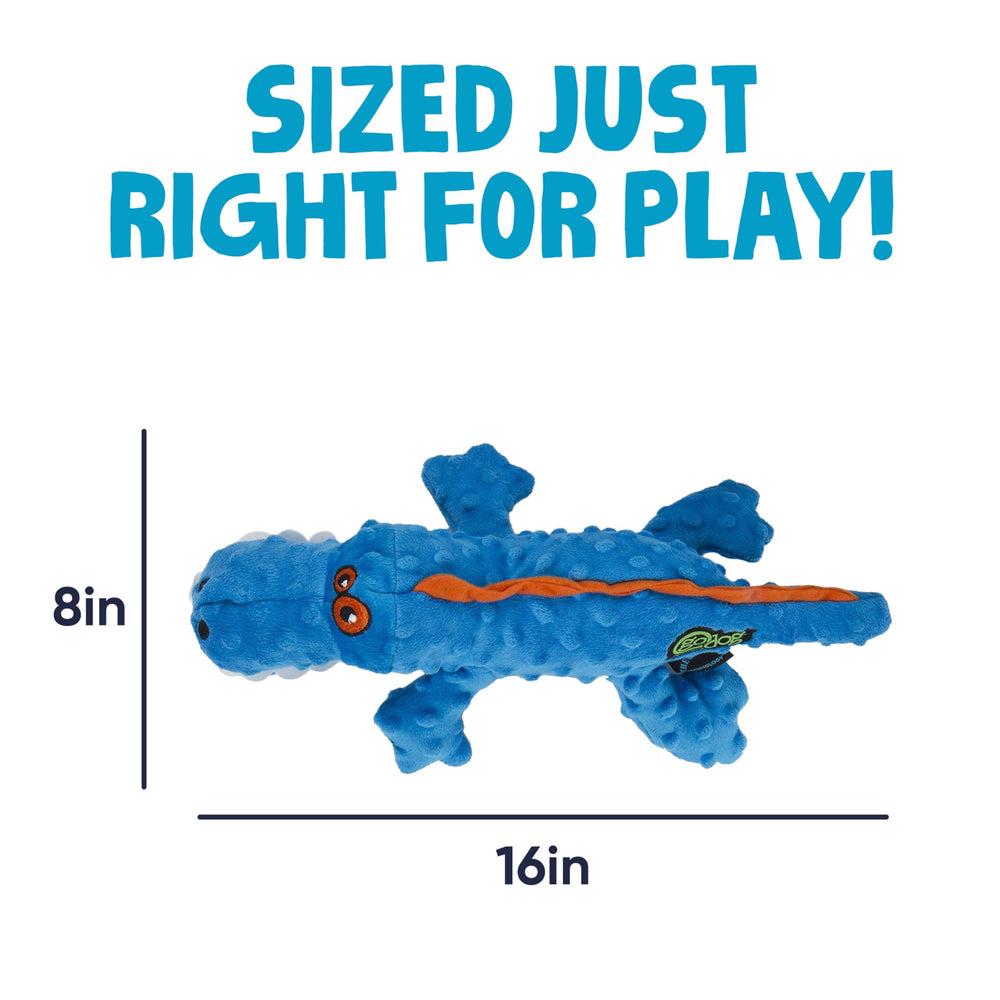 goDog Gators durable quilted mesh fabric supports longer-lasting plush play.