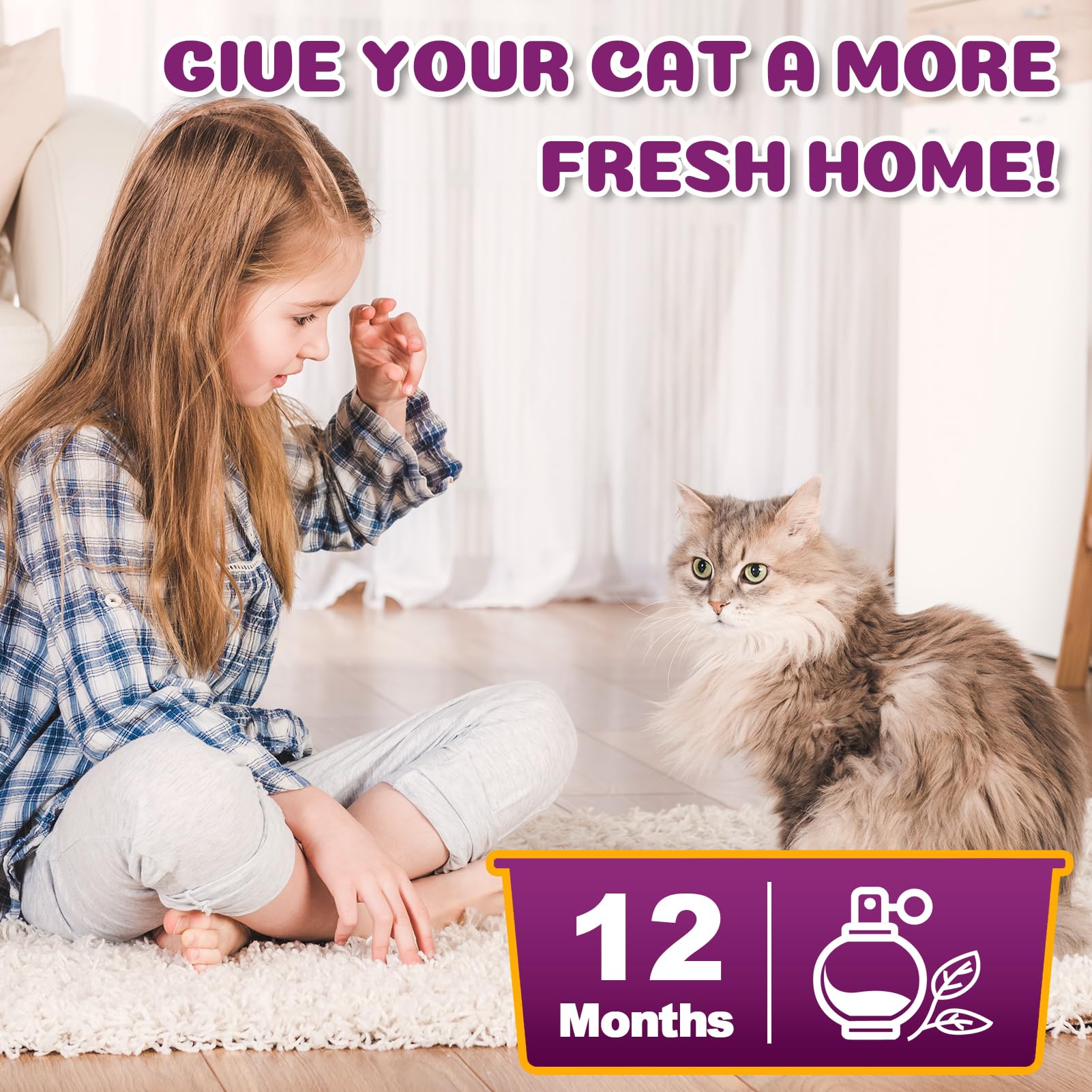 Godyoy 12-month supply for a single-cat home with these refills.