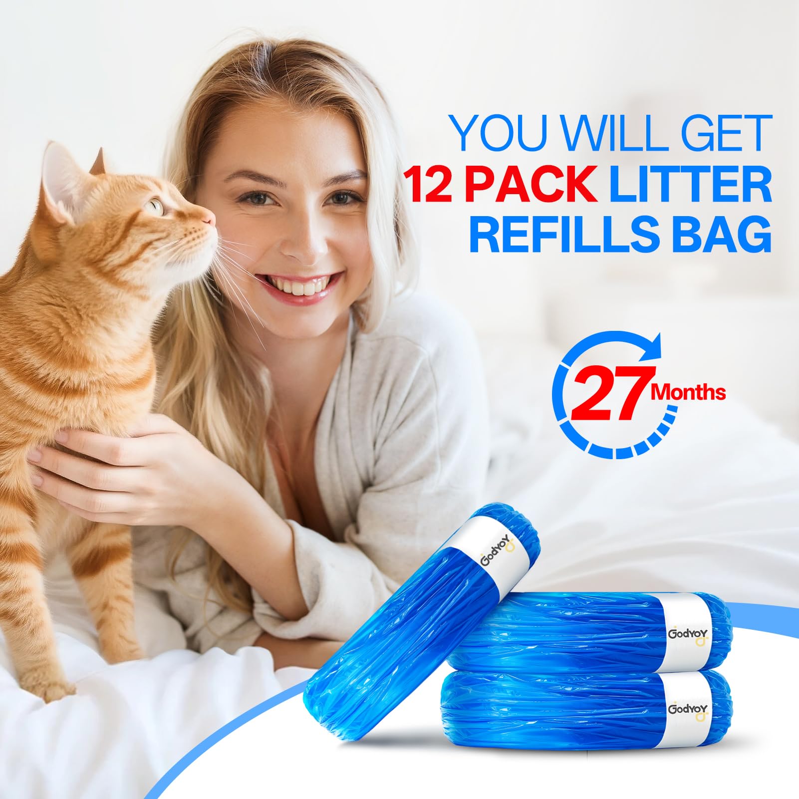 Godyoy 12-pack refills provide a 27-month supply