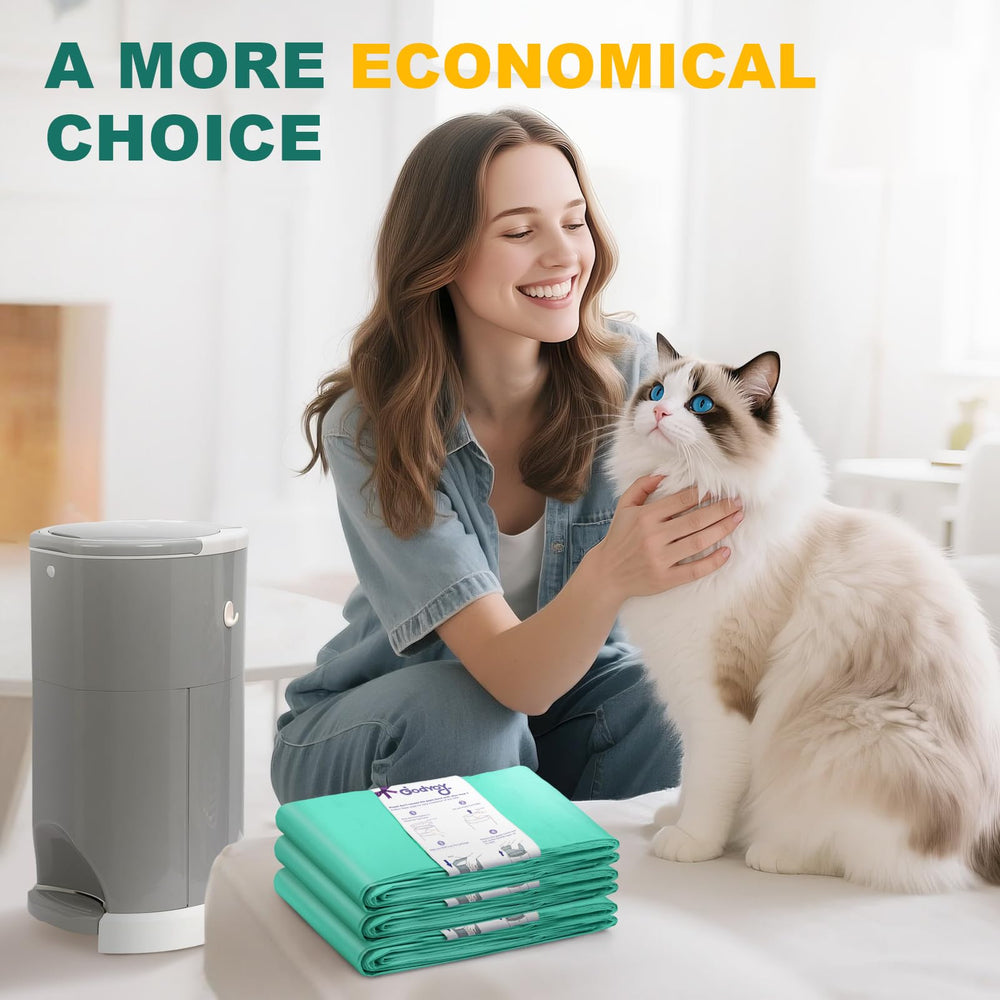 Godyoy ultra-thick 27% plastic refill bags for Litter Champ durability