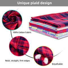 Gofshy XL orange plaid bandana for playful looks