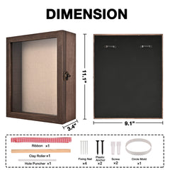 Gognlvn wood frame made of durable pine with vintage charm.