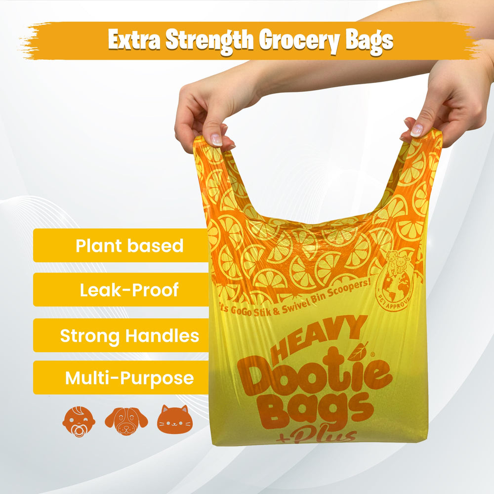 GoGo Stik Heavy Dootie Bags with citrus scent reduce odor during cleanup