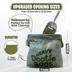 Gogo Stik leakproof bags keep cleanup tidy during disposal.
