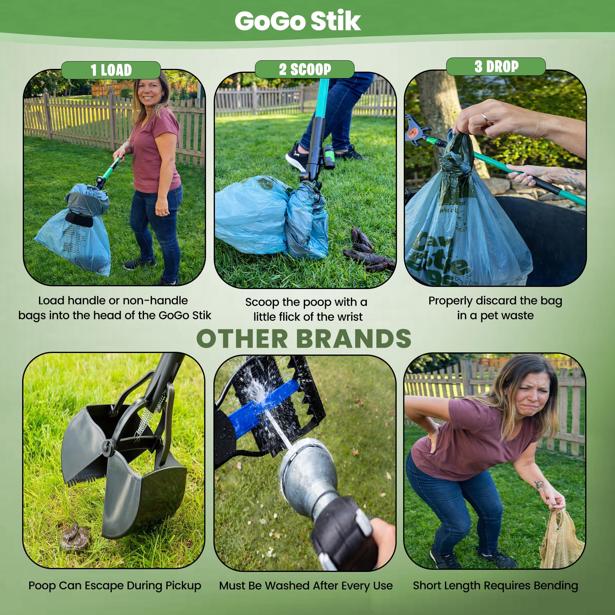 GoGo Stik XP includes 10 free heavy-duty bags for ongoing use.