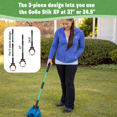 GoGo Stik XP extended handle for easy reach without bending.