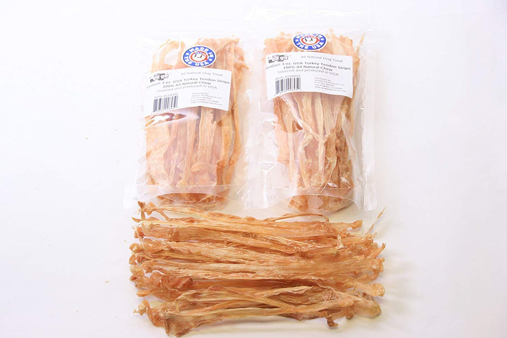 GOGO Turkey Tendon Strips usa-sourced: made in USA with quality turkey tendons.