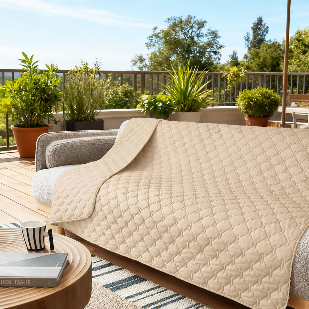 82x102 inch coverage fits large sofas and beds.