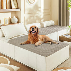 Gogobunny double-sided waterproof blanket protects furniture from spills.