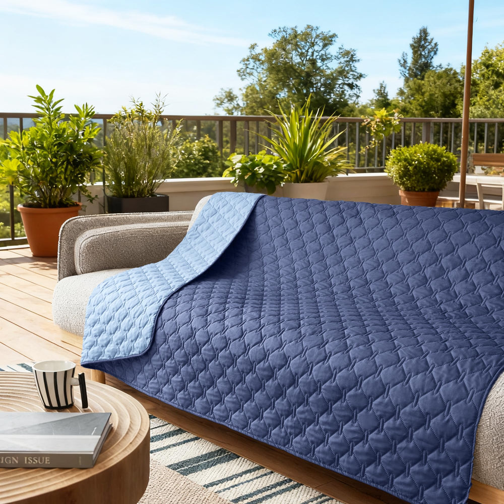 Gogobunny indoor-outdoor use blanket ideal for trips and picnics.