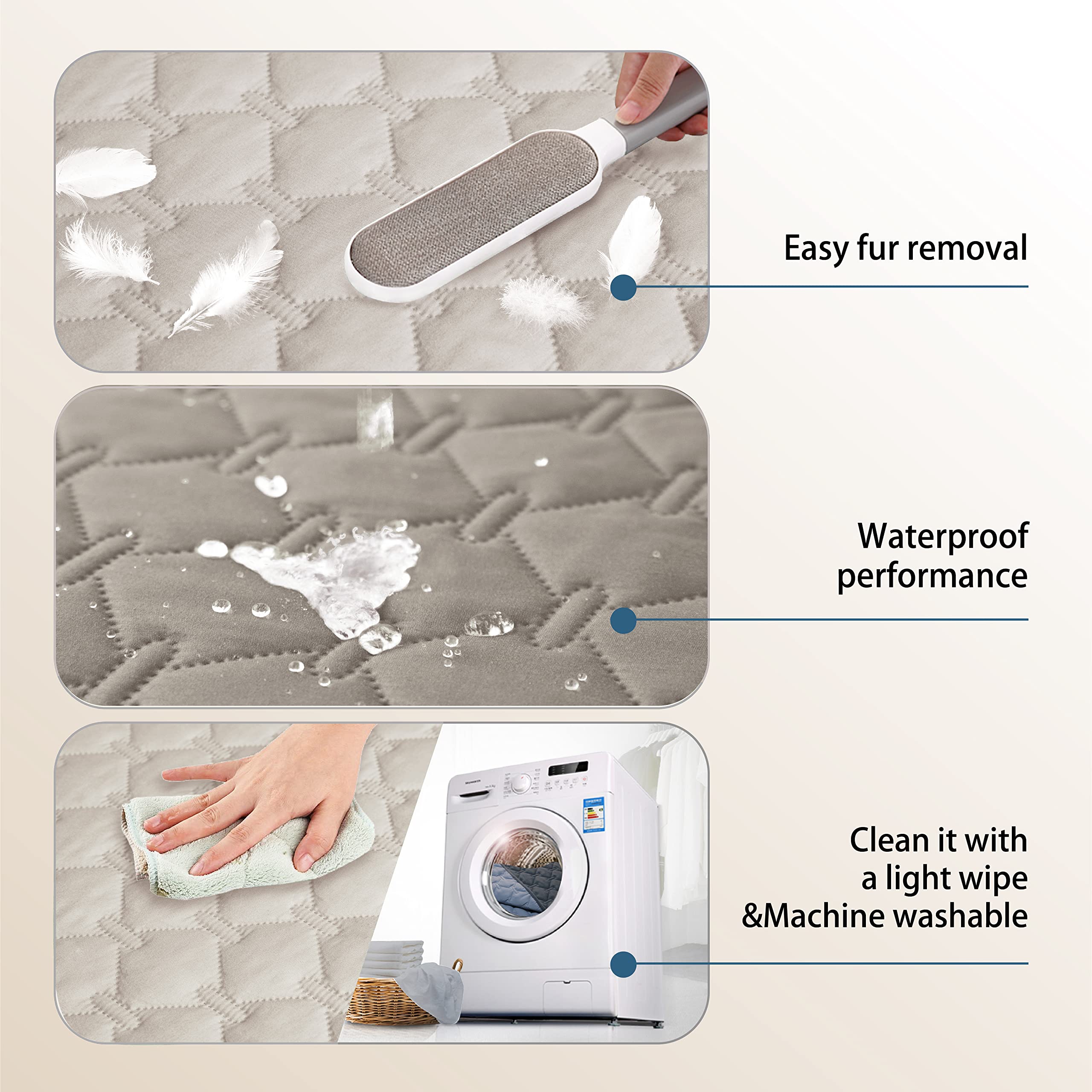 Gogobunny pet-friendly blanket helps minimize fur on furniture.