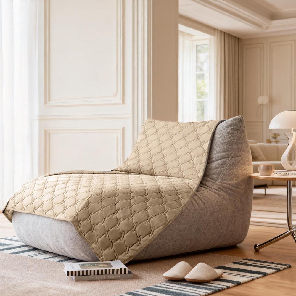 gogobunny reversible plaid bed cover protects sofa and bed