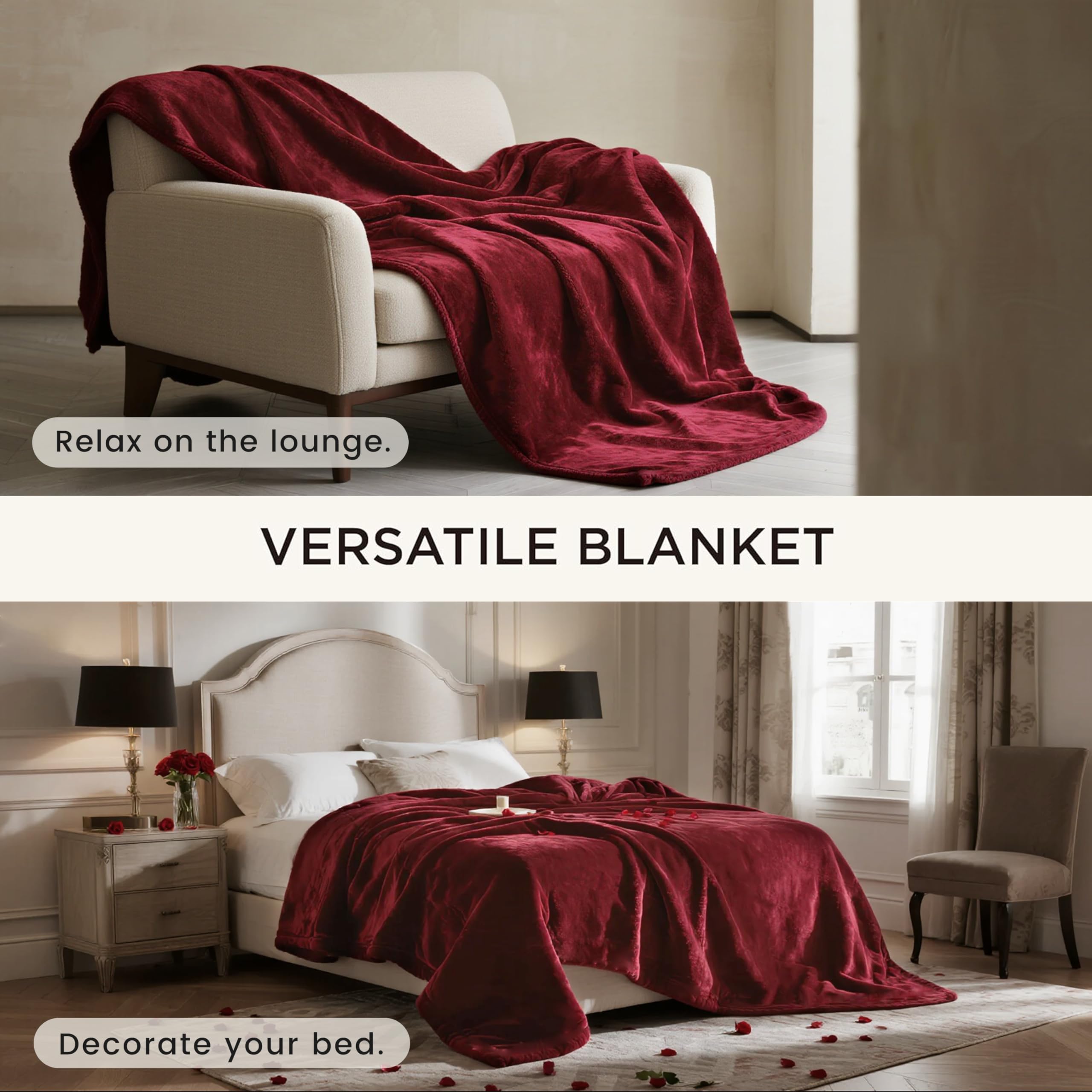 gogobunny romantic red color on a bed with 50x60 size
