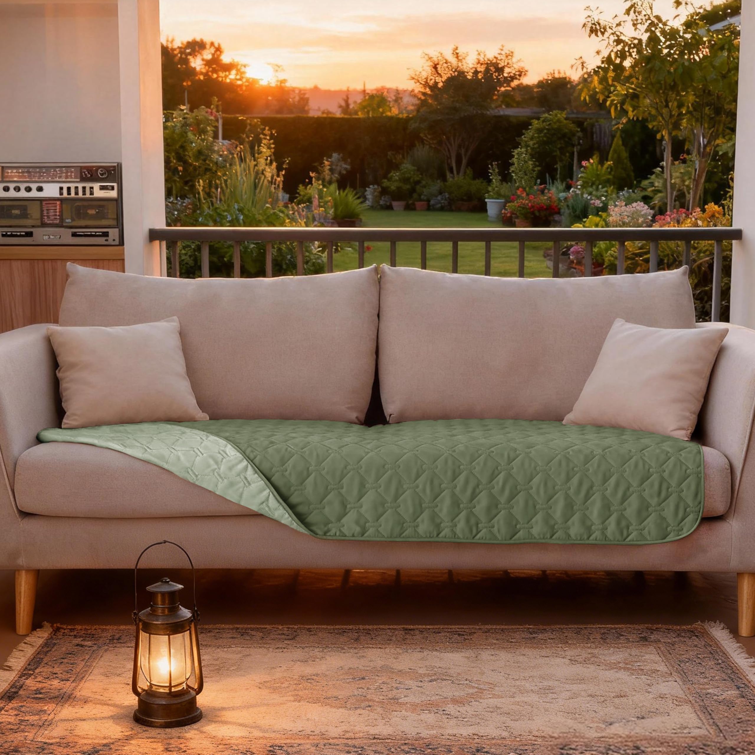 Gogobunny sofa protector keeps furniture safe from scratches and saliva