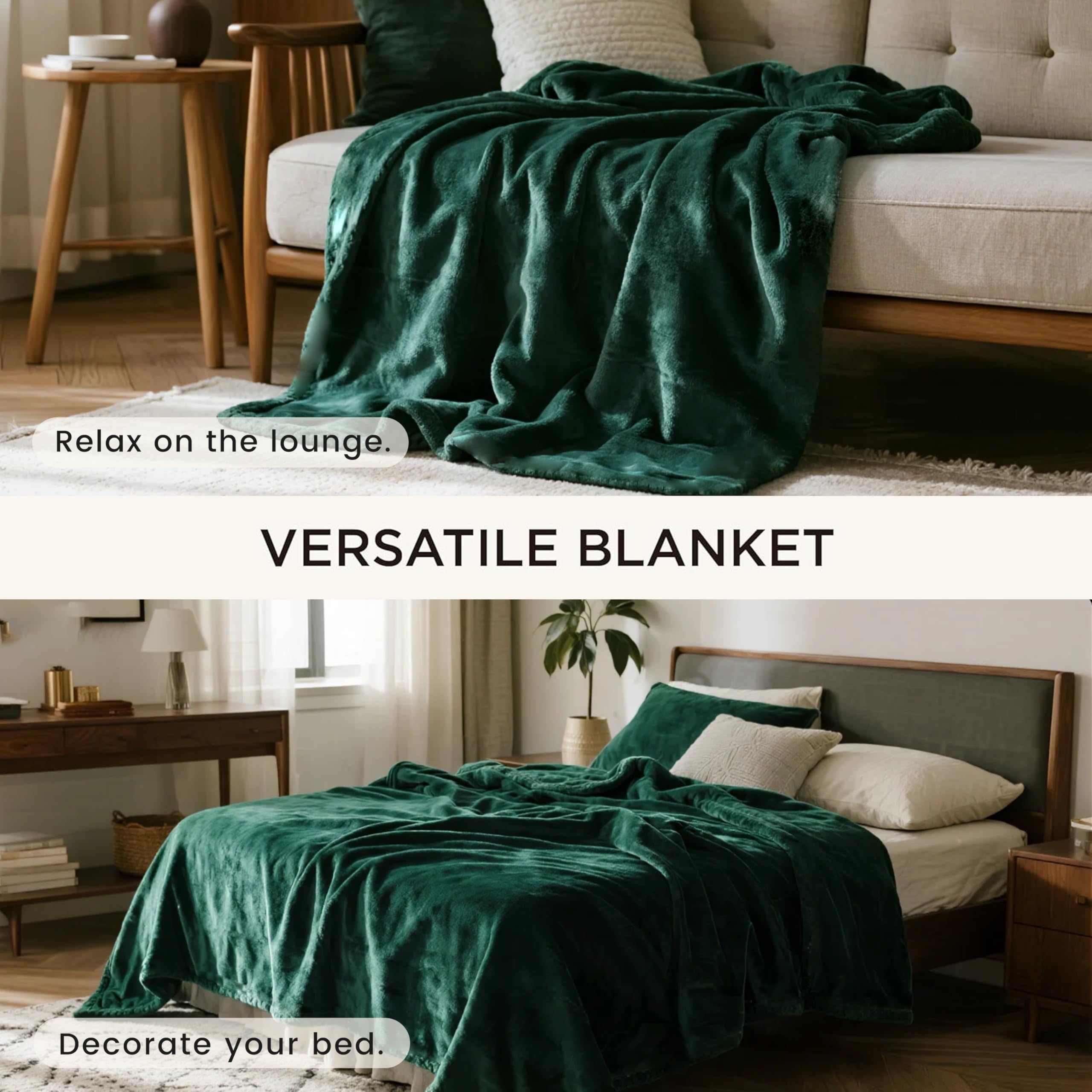 Gogobunny forest-green blanket packaging.