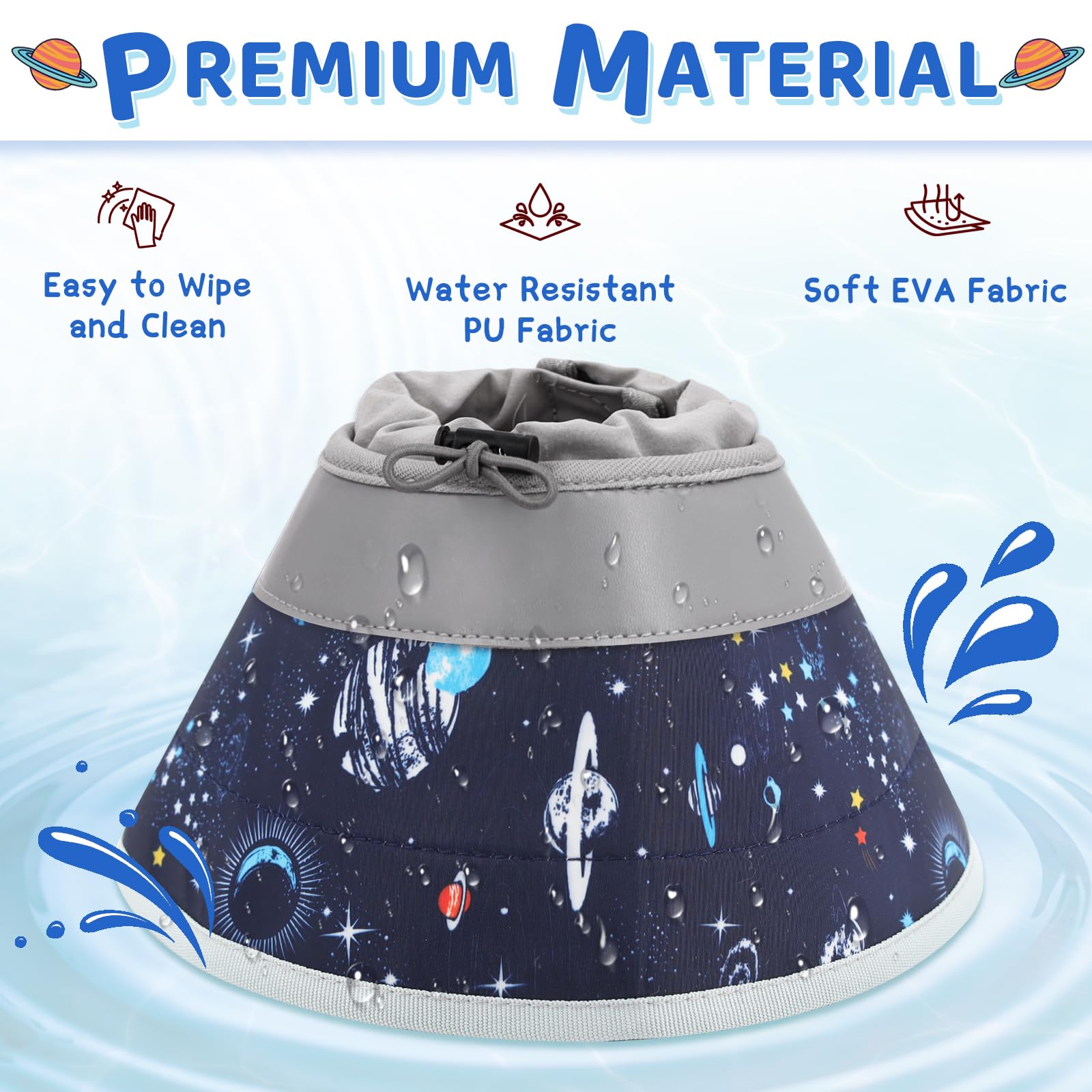 GoGoPaw cat cone easy cleaning with damp cloth after wear