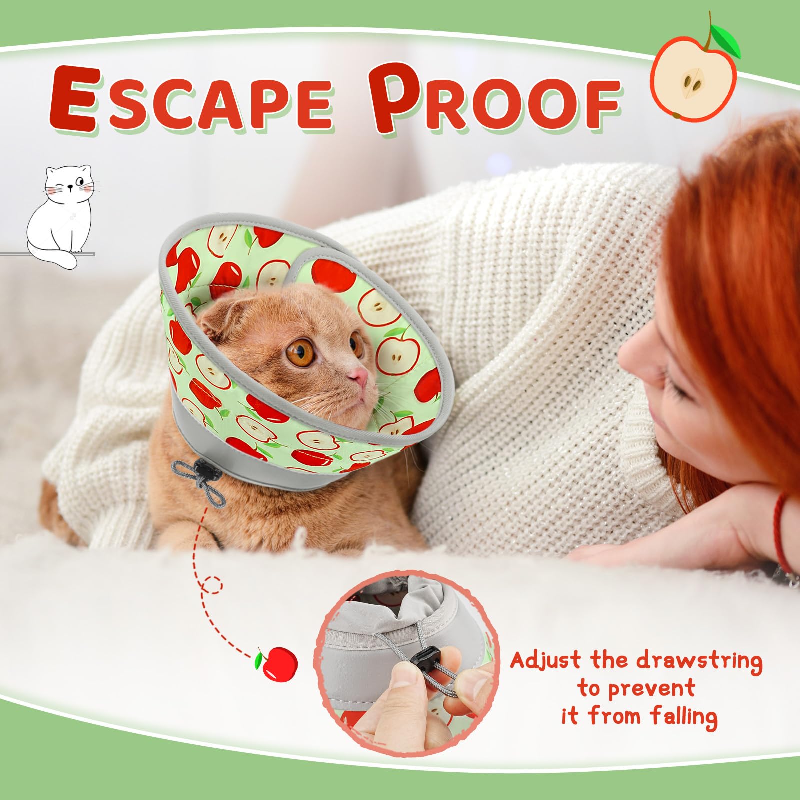 GoGoPaw escape-proof design keeps your cat safe during recovery
