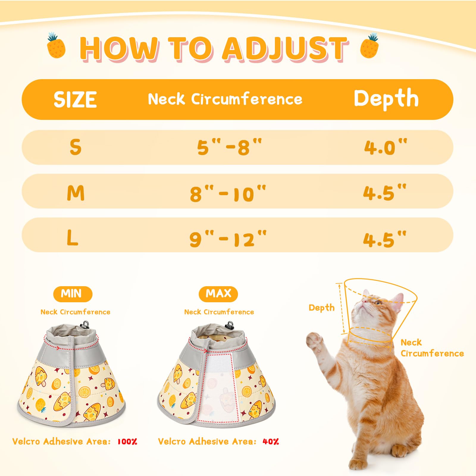 GoGoPaw foldable design allows normal eating and sleeping with the cone on.