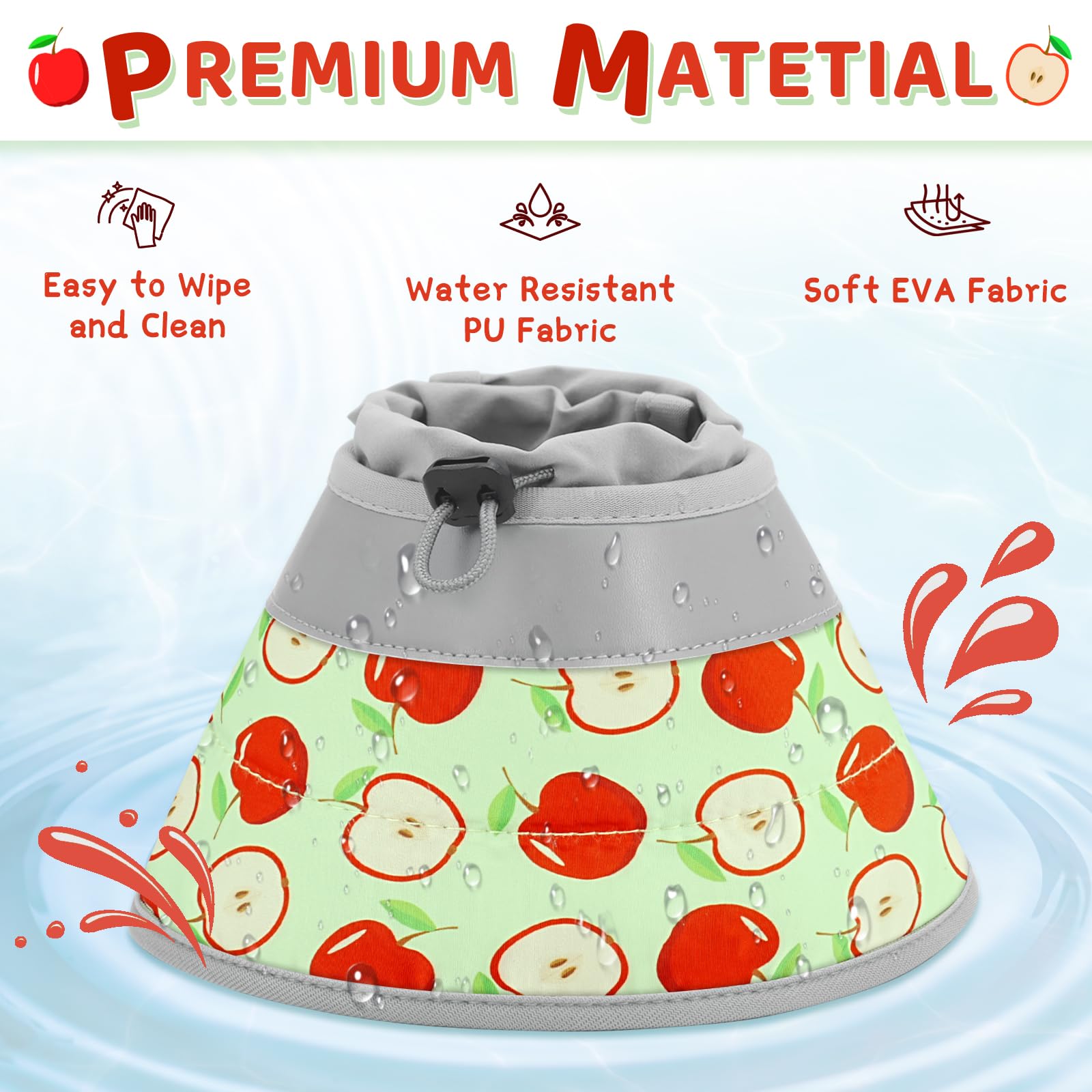 GoGoPaw strawberry pattern cone adds style while protecting wounds