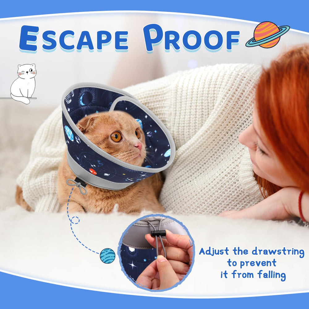 GoGoPaw cat cone strawberry pattern adds playful style for grooming