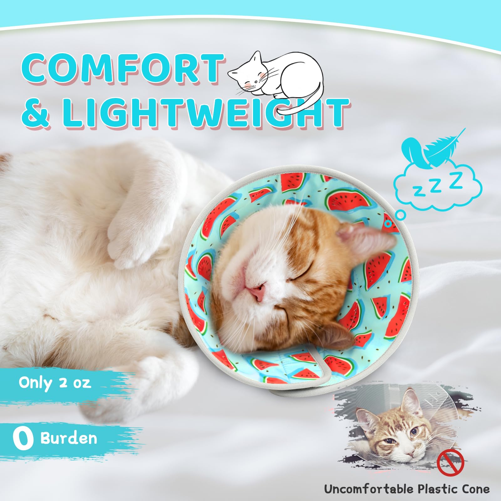 GoGoPaw soft cone blue foldable design shown for comfortable, unrestricted movement.