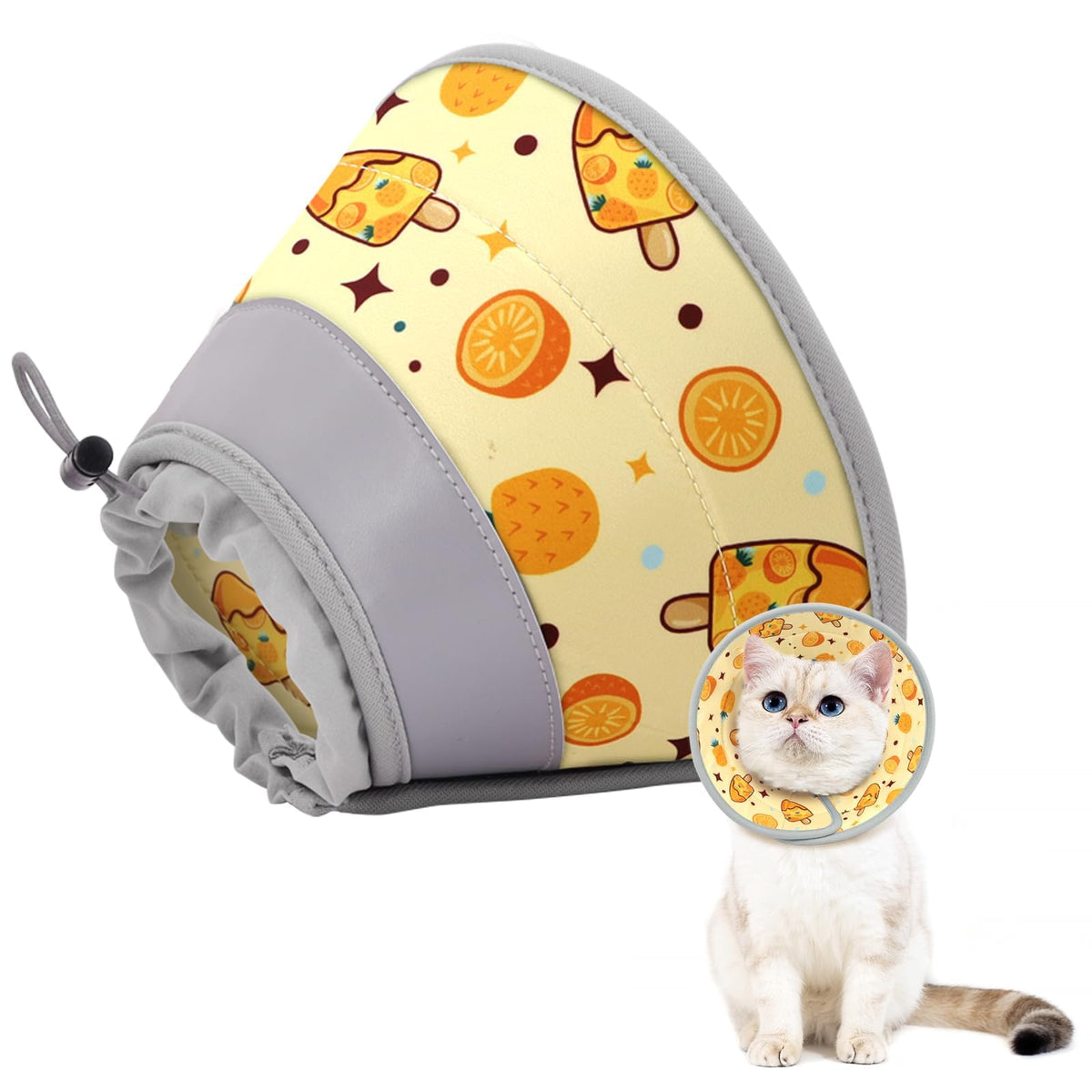 GoGoPaw cat cone collar soft-lick-prevention protects wounds while your cat rests.