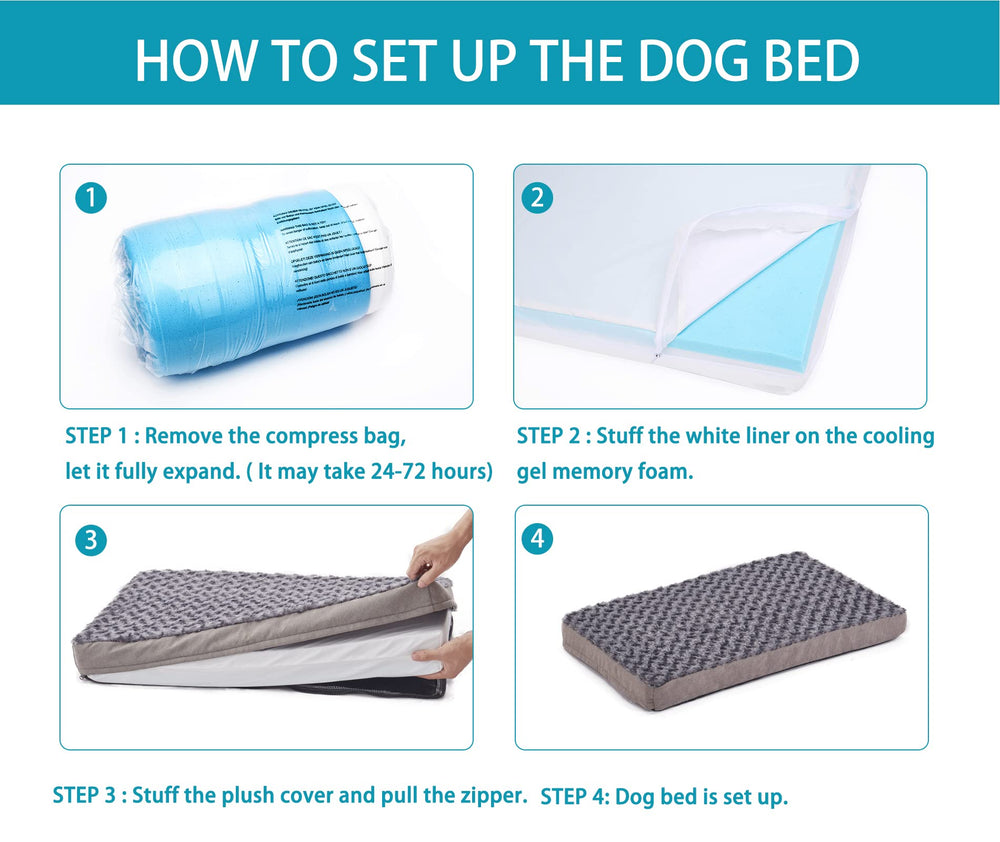 Gohoo Pet bamboo charcoal foam detail emphasizes durability and temperature regulation