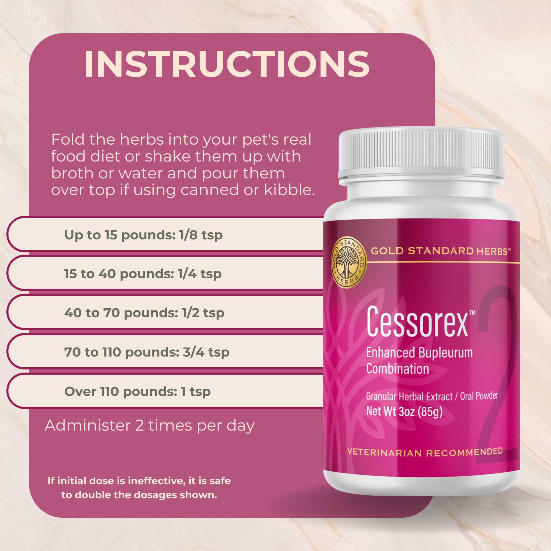 Cessorex label close-up, signaling all-natural Chinese herbs crafted for holistic skin comfort.