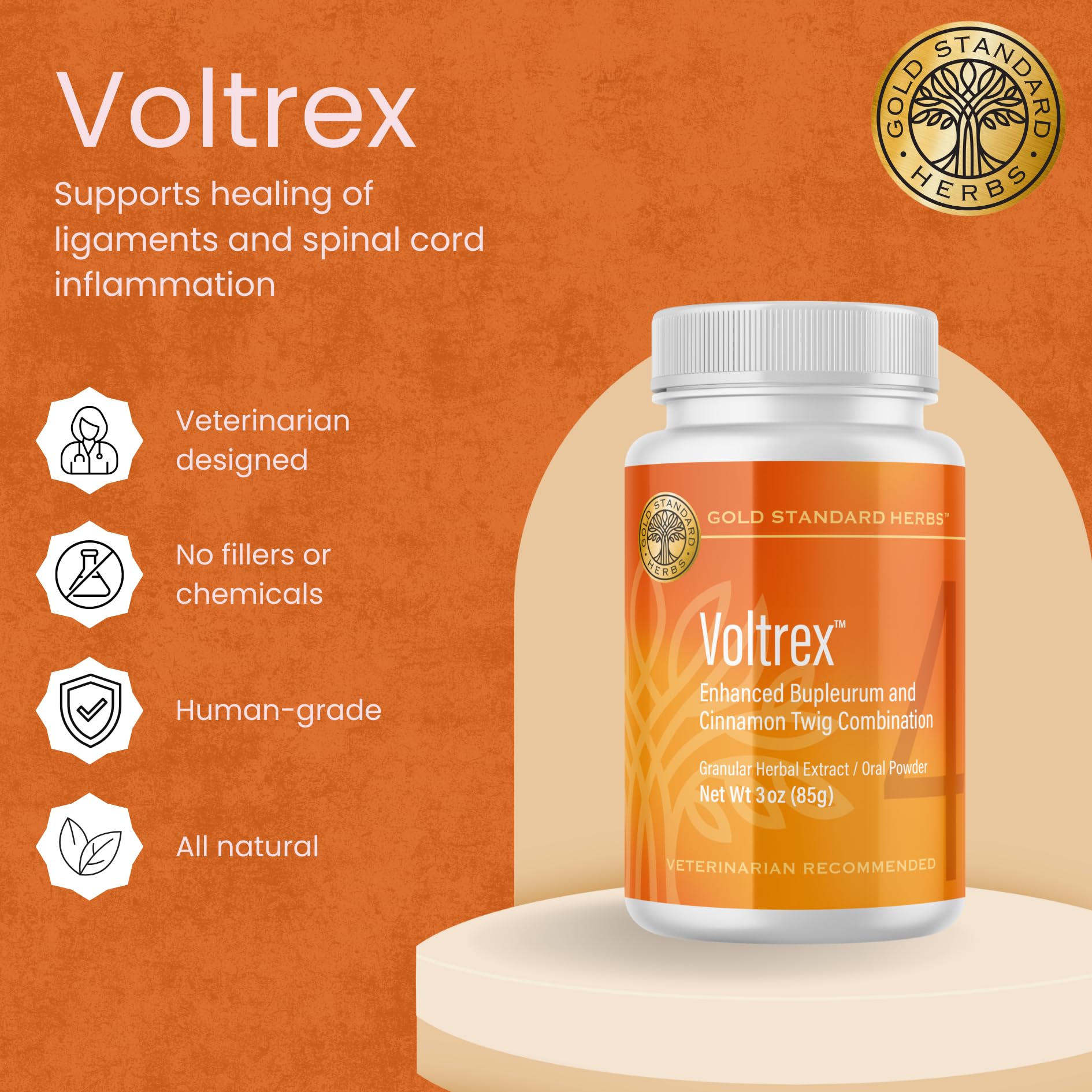 Voltrex supports joint healing and mobility in dogs.