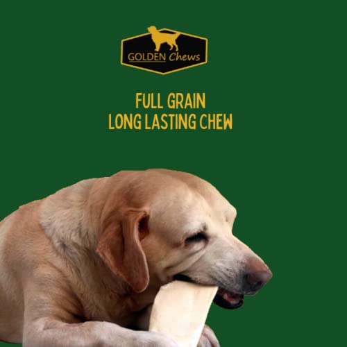 Golden Chews packaging with new label, convenient dog treat packaging.